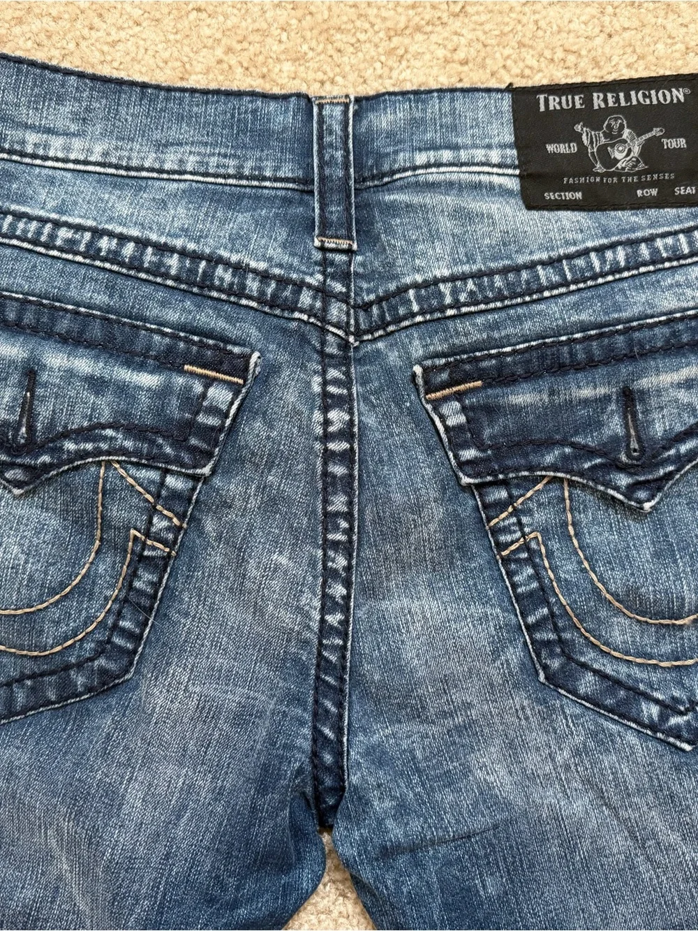 Men's Blue True Religion Jeans